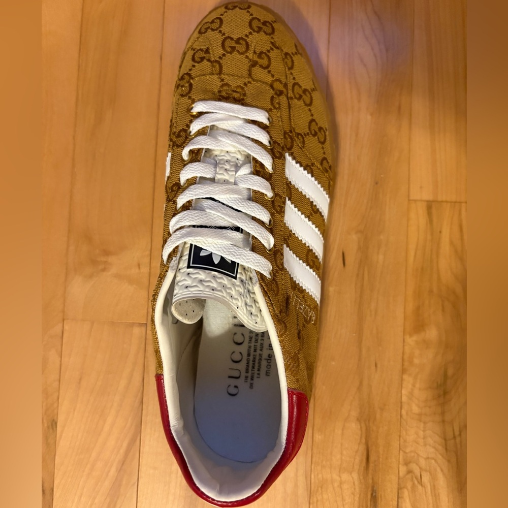 Gucci Adidas Gazelle Monogrammed Sneakers - Picture 4 of 13